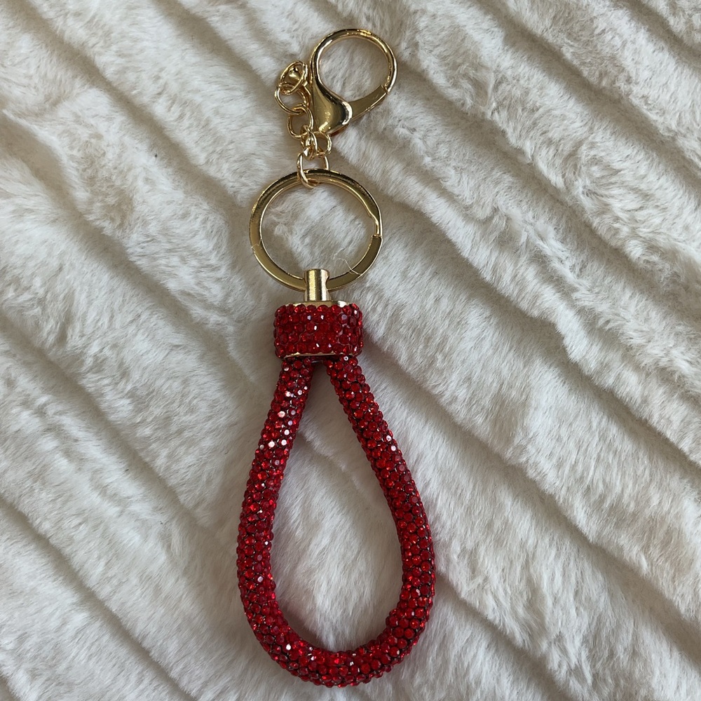 Rhinestone keychain.”